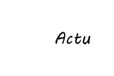 Actualités